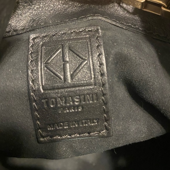 Tomasini Paris Leopard Print Calf Hair Bucket Bag - Picture 3 of 4